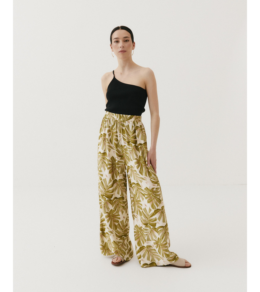 PANTALÓN FLUIDO HOJAS