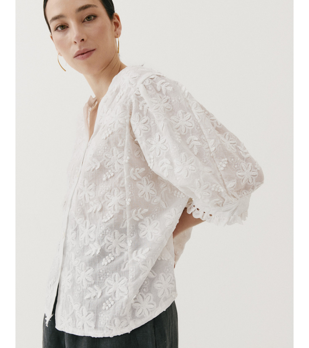 CAMISA BORDADO FLORES