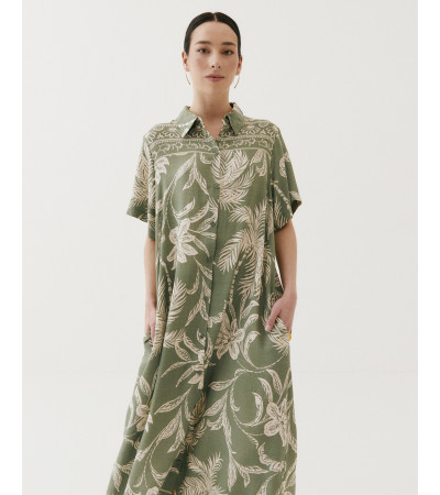 VESTIDO CAMISERO PALMERAS