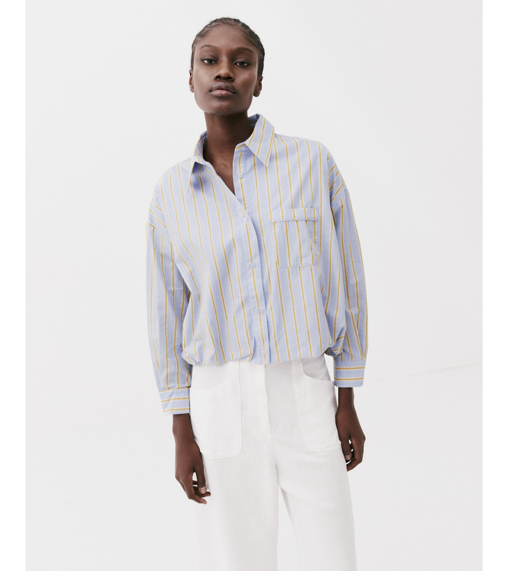 CAMISA CROP RAYAS