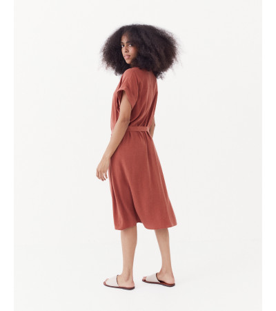VESTIDO CAMISERO CON TENCEL