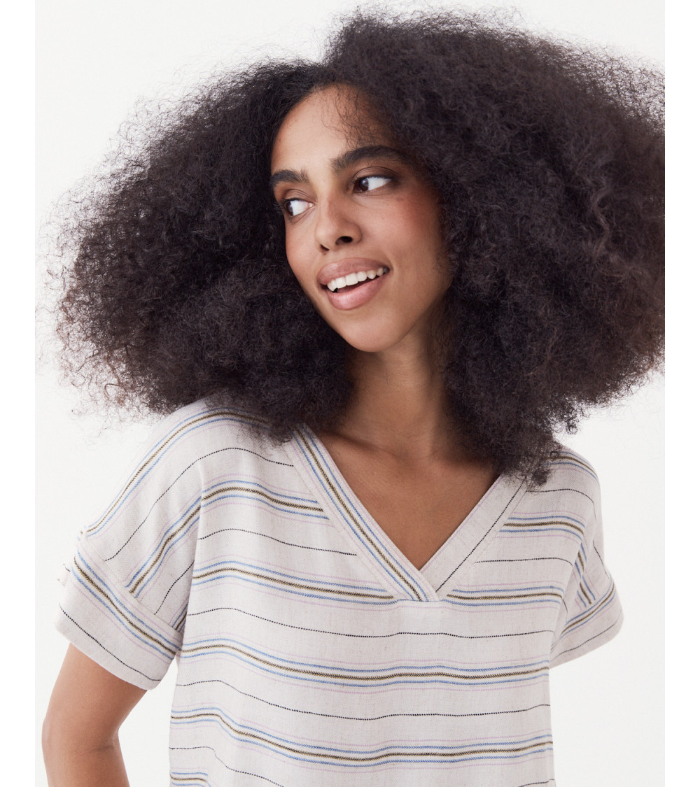 BLUSA MANGA CORTA RAYAS