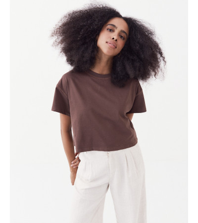 CAMISETA CROP ALGODÓN