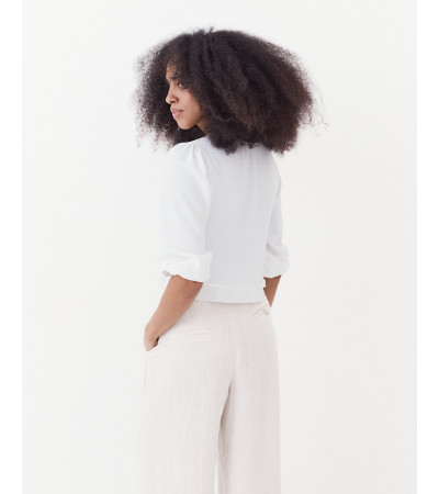 BLUSA CROP FRUNCES