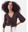BLUSA CROP FRUNCES