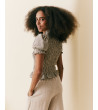 BLUSA RAYAS FRUNCES