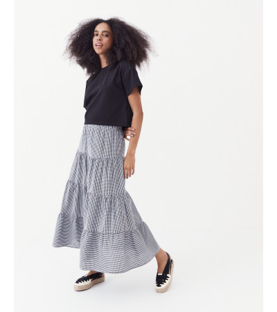FALDA MIDI CUADRO VICHY