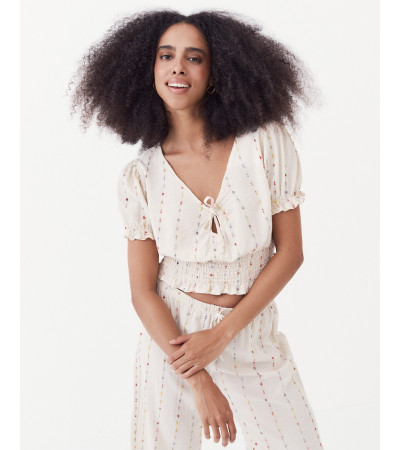 BLUSA CROP ALGODÓN