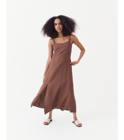 VESTIDO APLIQUE MADERA