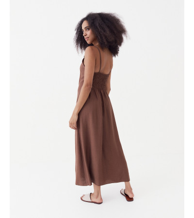 VESTIDO APLIQUE MADERA
