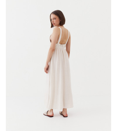 VESTIDO TIRANTES CON LINO