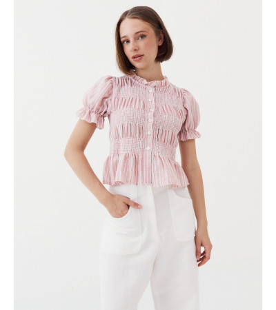BLUSA RFRUNCIDA RAYAS