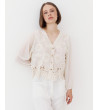 BLUSA ROMÁNTICA COMBINADA