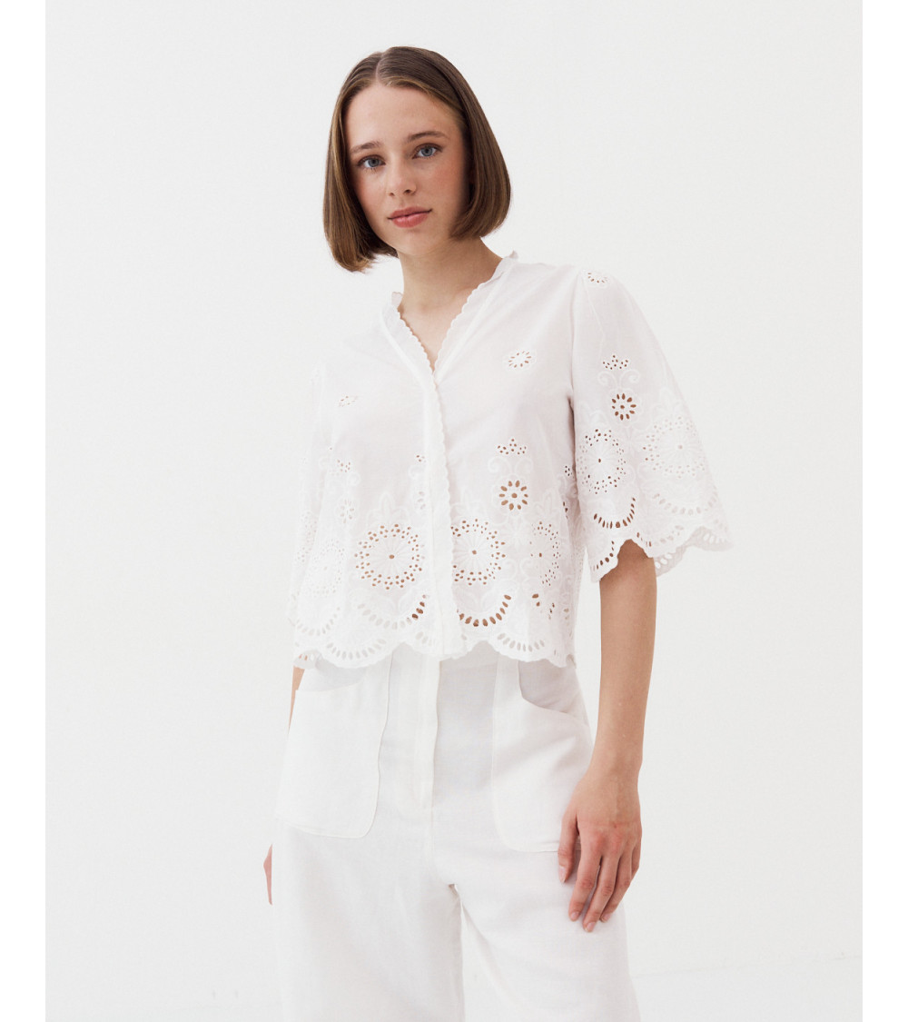 BLUSA ALGODÓN PERFORADOS