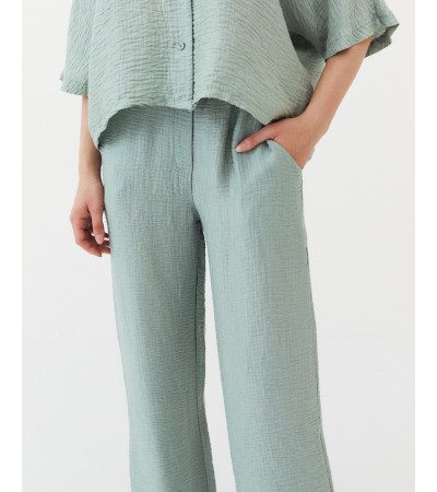 PANTALÓN TENCEL EFECTO ARRUGADO
