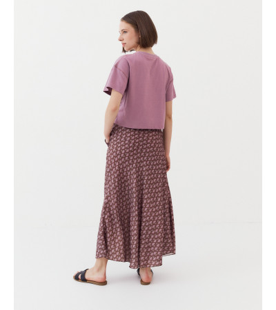 FALDA MIDI FLORES