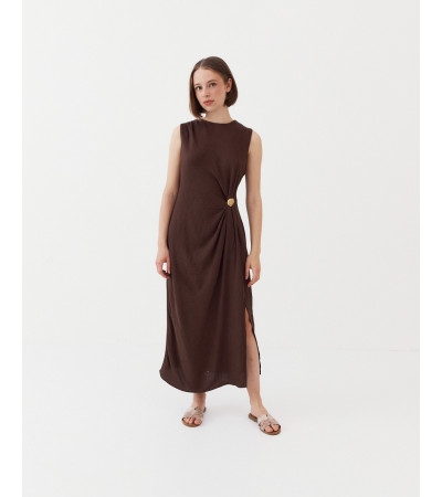 VESTIDO APILQUE DORADO