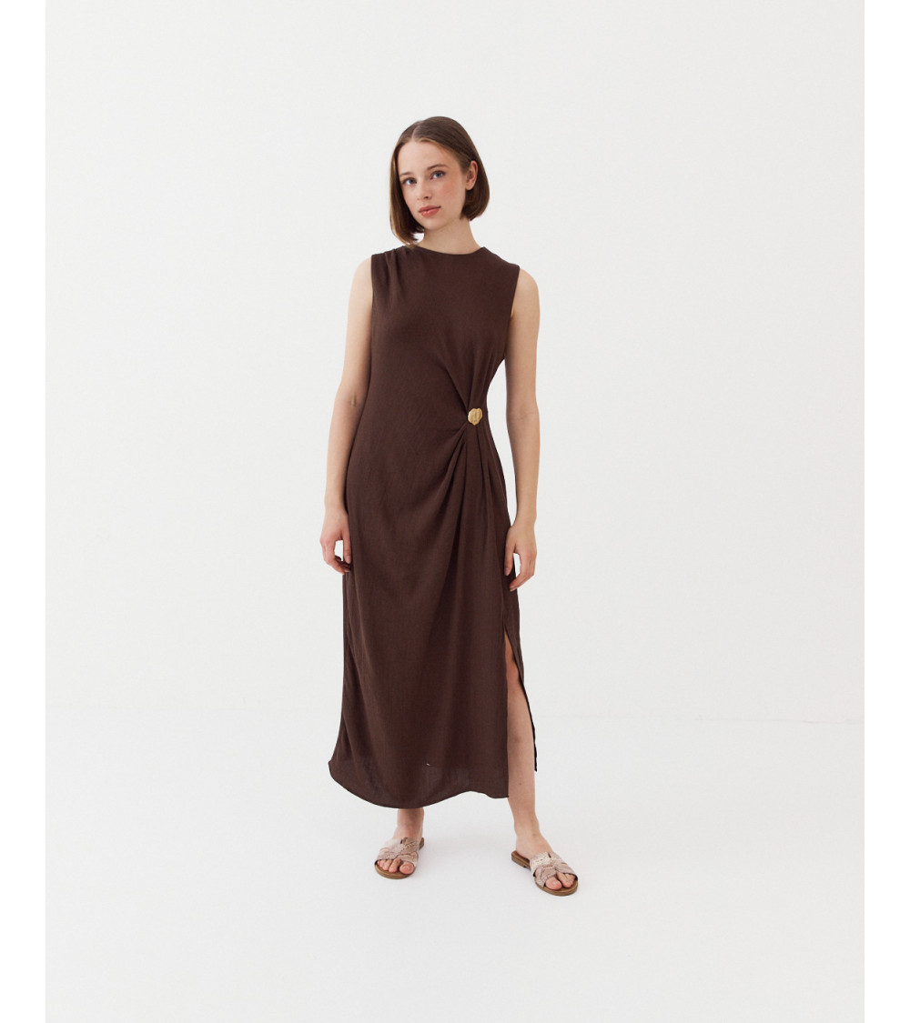 VESTIDO APILQUE DORADO