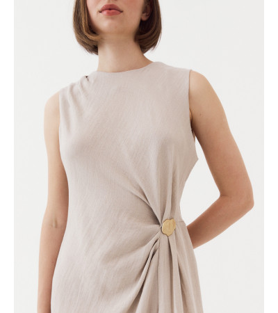 VESTIDO APILQUE DORADO