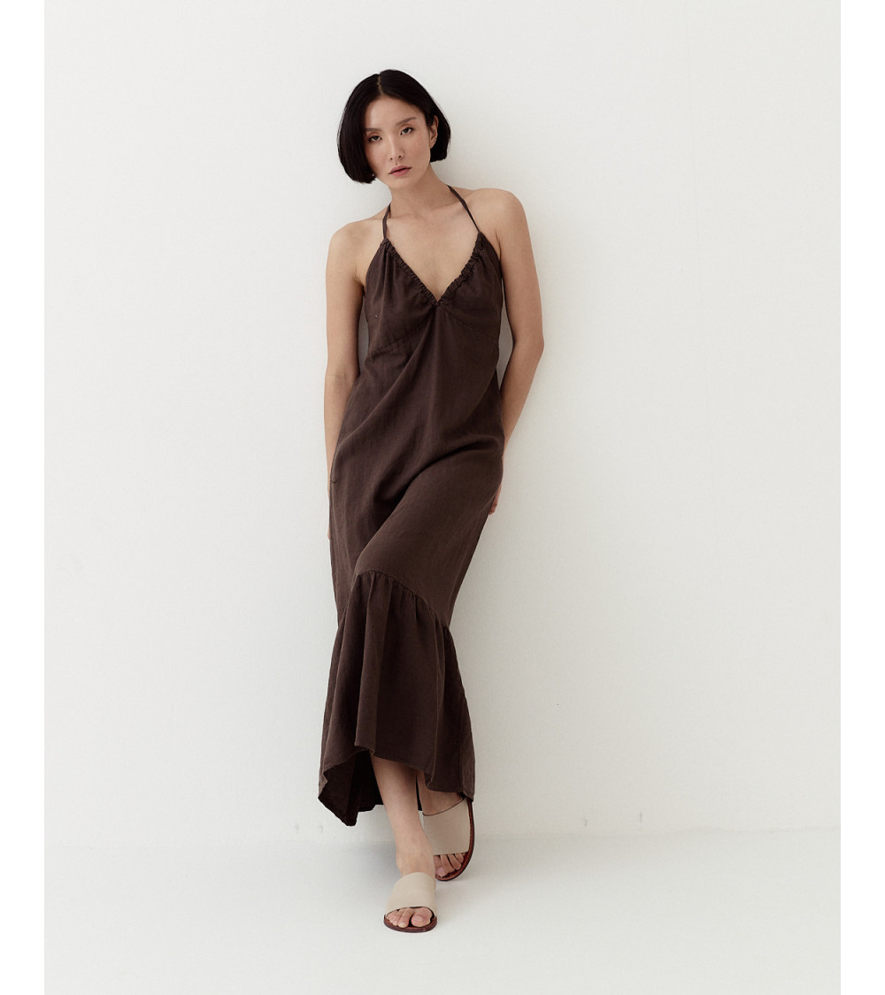 VESTIDO LARGO HALTER | MULAYA