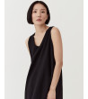 VESTIDO LARGO MANGA SISA CUELLO EN V UNICOLOR | MULAYA