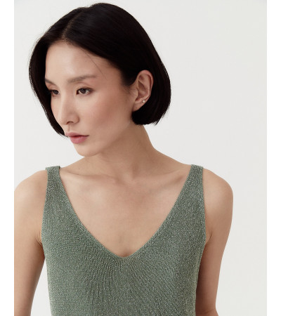 TOP CUELLO EN V  BRILLOS | MULAYA
