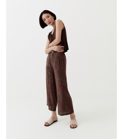 PANTALÓN CULOTTE DE LINO ESTAMPADO | MULAYA