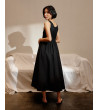 VESTIDO LARGO MANGA SISA COMBINADO | MULAYA