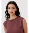 TOP/ CHALECO DE PUNTO CUELLO CAJA