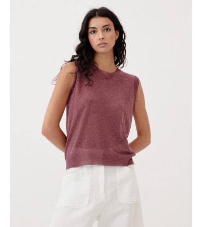 TOP/ CHALECO DE PUNTO | MULAYA