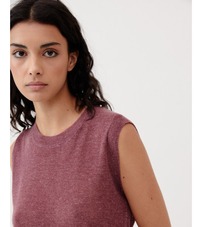TOP/ CHALECO DE PUNTO | MULAYA