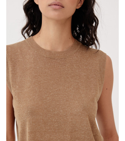 TOP/ CHALECO DE PUNTO | MULAYA