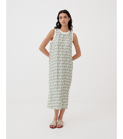 VESTIDO LARGO MANGA SISA ESTAMPADO | MULAYA