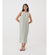 VESTIDO LARGO MANGA SISA ESTAMPADO | MULAYA