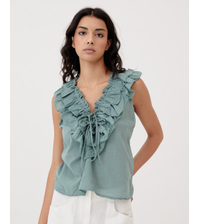 BLUSA VOLANTE LAZADAS | MULAYA