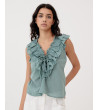 BLUSA VOLANTE LAZADAS | MULAYA