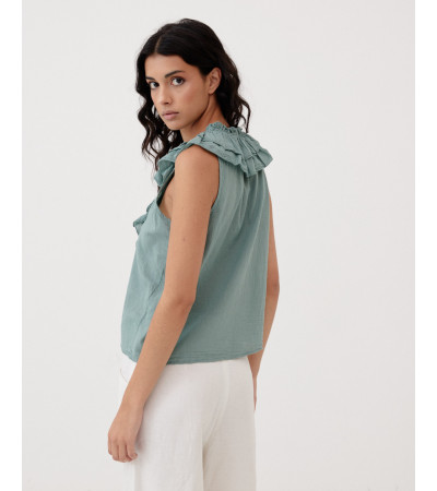 BLUSA VOLANTE LAZADAS | MULAYA