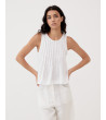 TOP CUELLO REDONDO PLISADOS | MULAYA