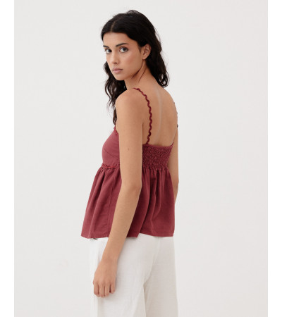 CROP TOP TIRANTES FINOS ONDULADOS | MULAYA