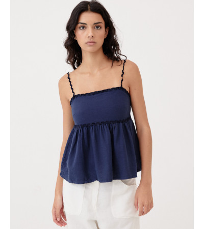 CROP TOP TIRANTES FINOS ONDULADOS | MULAYA