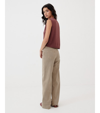 PANTALÓN WIDE LEG COSTURAS | MULAYA