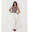 CROP TOP FRUNCIDO CUADROS | MULAYA