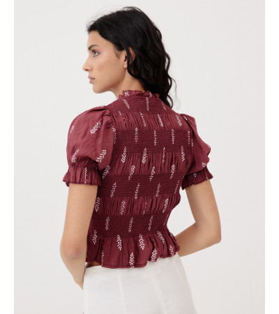 BLUSA CROP FRUNCIDOS | MULAYA