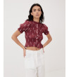 BLUSA CROP FRUNCIDOS | MULAYA