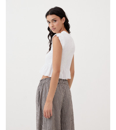 CROP TOP FRUNCIDO | MULAYA
