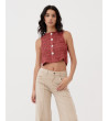 CROP TOP PLISADO BOTONES |MULAYA