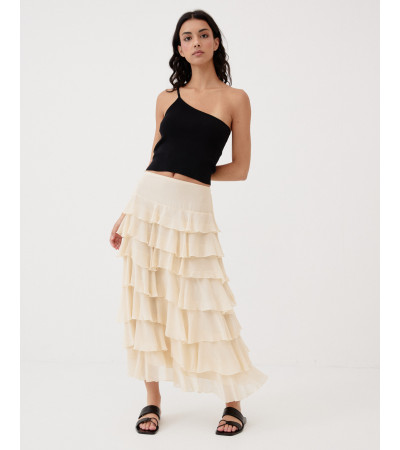 FALDA MIDI VOLANTES | MULAYA
