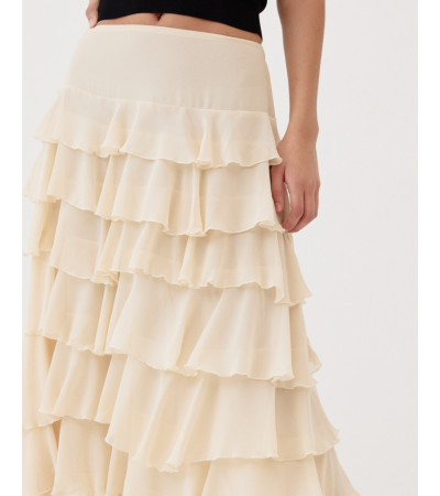 FALDA MIDI VOLANTES | MULAYA
