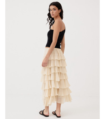 FALDA MIDI VOLANTES | MULAYA
