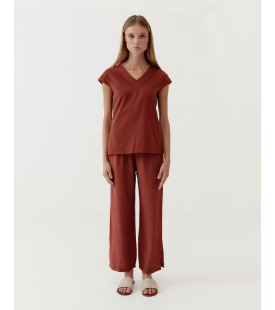 PANTALÓN RECTO CINTURA ELÁSTICA | MULAYA